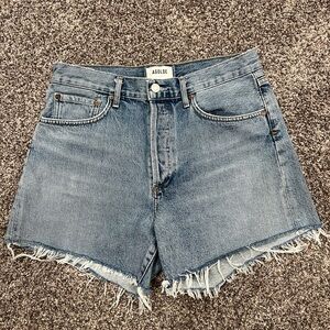 AGOLDE  High-Rise Denim Shorts Size 28